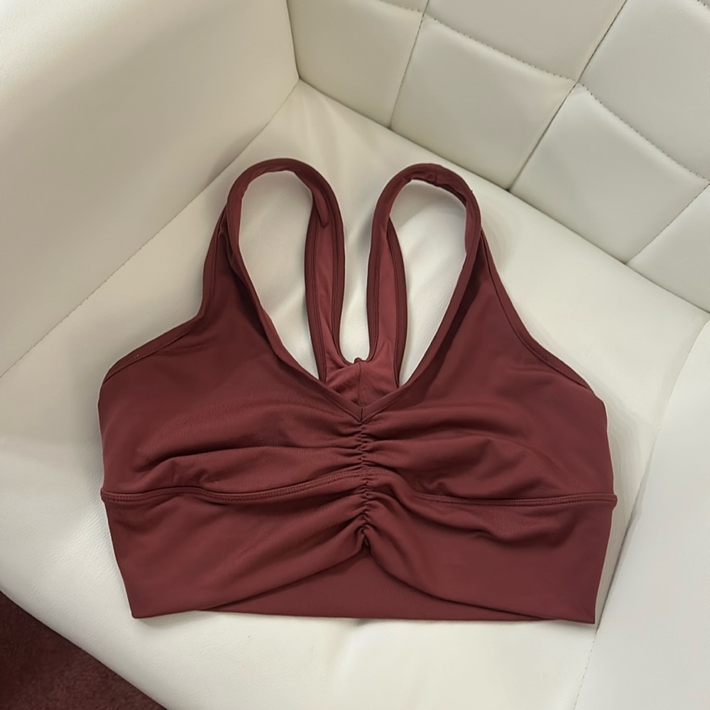 ALO Yoga Sports Bra in Burgundy